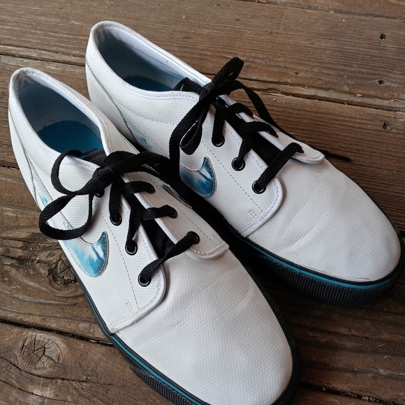 Nike Men\'s sz 12 Toki Low N7 White/Turquoise/Black main image 5
